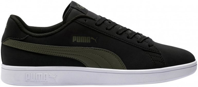 Puma Smash V2 Buck 365160-05 Bağcıklı Unisex Günlük Ayakkabı Siyah