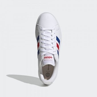 Adidas Grand Court Base 2.0 GW9252 Bağcıklı Erkek Günlük Ayakkabı Beyaz