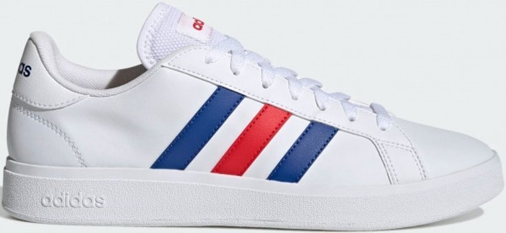 Adidas Grand Court Base 2.0 GW9252 Bağcıklı Erkek Günlük Ayakkabı Beyaz