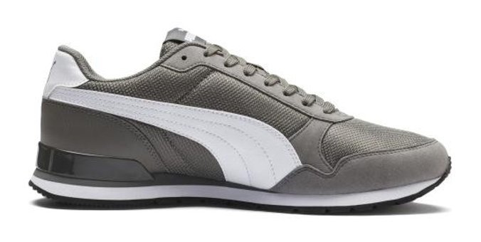 Puma ST Runner V2 Mesh 366811-06 Bağcıklı Erkek Günlük Ayakkabı Gri