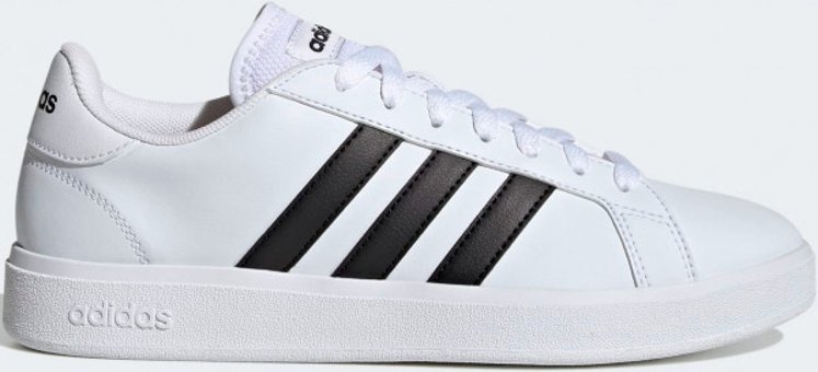 Adidas Grand Court TD Lifestyle Court GW9261 Bağcıklı Kadın Günlük Ayakkabı Beyaz