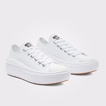 Converse Chuck Taylor All Star Move 570257C.102 Ortopedik Bağcıklı Kadın Günlük Ayakkabı Beyaz