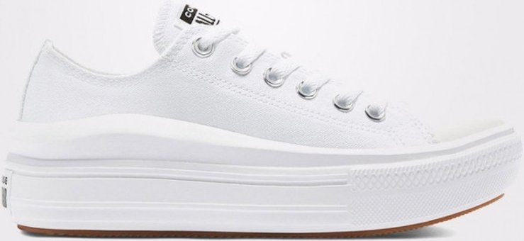 Converse Chuck Taylor All Star Move 570257C.102 Ortopedik Bağcıklı Kadın Günlük Ayakkabı Beyaz