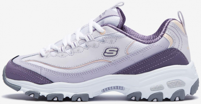 Skechers D'Lites Cool Change 13143-LAV Ortopedik Bağcıklı Kadın Yürüyüş Ayakkabısı Mor
