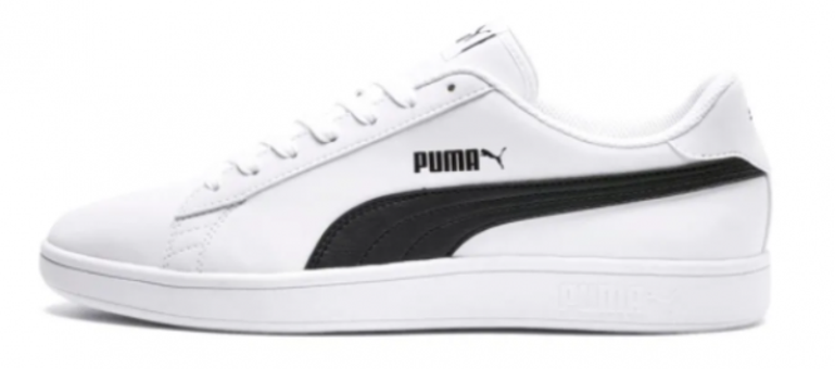 Puma Smash V2 Buck 382612-02 Bağcıklı Erkek Günlük Ayakkabı Beyaz