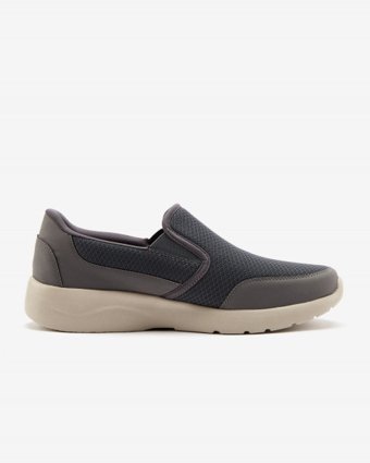 Skechers Dynamight 2.0 894115TK-CHAR Ortopedik Bağcıksız Erkek Günlük Ayakkabı Gri
