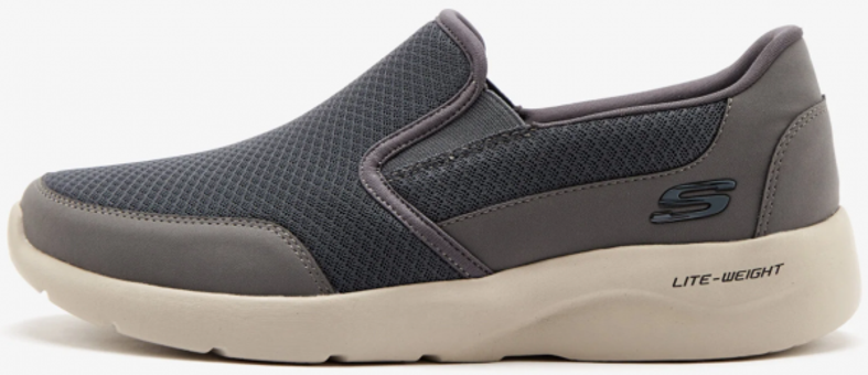 Skechers Dynamight 2.0 894115TK-CHAR Ortopedik Bağcıksız Erkek Günlük Ayakkabı Gri