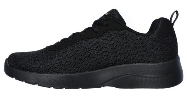 Skechers Dynamight 2.0 Eye To Eye 12964-BBK Ortopedik Bağcıklı Kadın Koşu Ayakkabısı Siyah