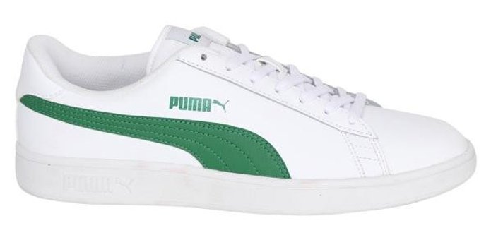 Puma Smash V2 Leather 365215-03 Bağcıklı Erkek Günlük Ayakkabı Beyaz