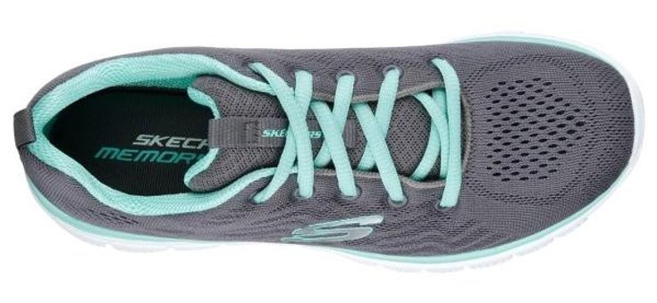 Skechers Graceful Get Connected 12615-CCGR Ortopedik Bağcıklı Kadın Antrenman Ayakkabısı Gri