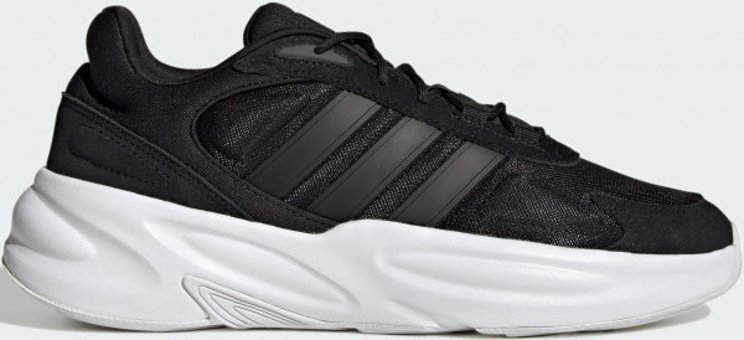 Adidas Ozelle Cloudfoam Lifestyle GX6763 Ortopedik Bağcıklı Erkek Günlük Ayakkabı Siyah