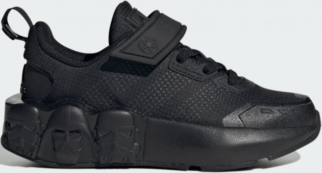 Adidas Star Wars ID5230 Ortopedik Bağcıklı-Cırtlı Erkek Çocuk Koşu Ayakkabısı Siyah