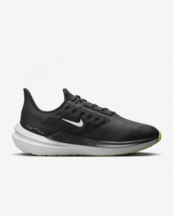 Nike Air Winflo 9 Shield DM1104-001 Su Geçirmez Bağcıklı Kadın Koşu Ayakkabısı Siyah