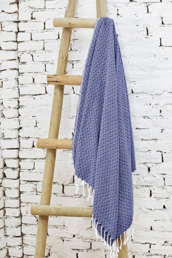 Saida Handmade Collection Pamuklu Plaj Havlusu Mavi