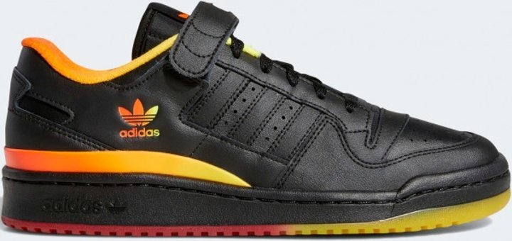 Adidas Forum Low FZ5891 Bağcıklı-Cırtlı Erkek Günlük Ayakkabı Siyah