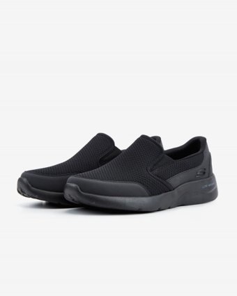 Skechers Dynamight 2.0 894115TK-BBK Ortopedik Bağcıksız Erkek Günlük Ayakkabı Siyah