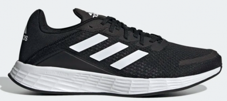 Adidas Duramo SL GV7124 Ortopedik Bağcıklı Kayık Taban Erkek Koşu Ayakkabısı Siyah
