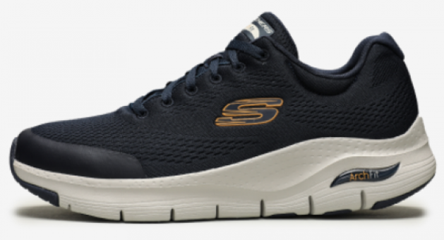 Skechers Arch Fit 232040-NVY Ortopedik Bağcıklı Erkek Günlük Ayakkabı Lacivert