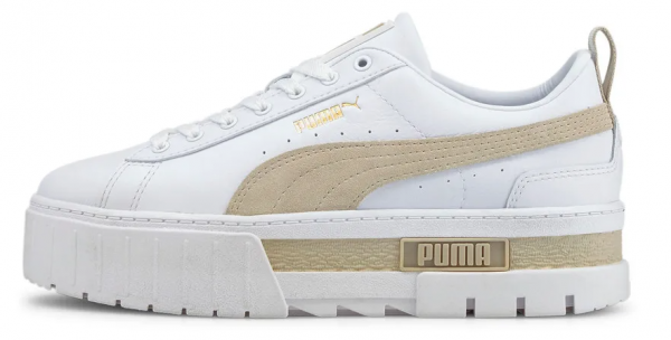 Puma Mayze 381983-02 Bağcıklı Kadın Günlük Ayakkabı Beyaz