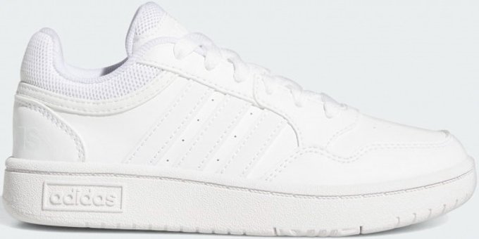 Adidas Hoops GW0433 Bağcıklı Erkek Çocuk Günlük Ayakkabı Beyaz