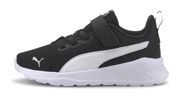 Puma Anzarun Lite AC PS 372009-01 Bağcıklı-Cırtlı Erkek Çocuk Günlük Ayakkabı Siyah