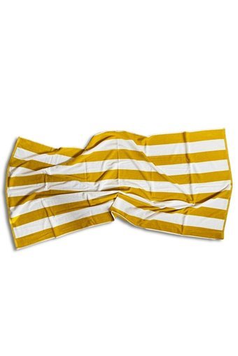 Cottontherapy Flag Pamuklu Plaj Havlusu Beyaz Sarı