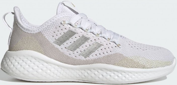 Adidas Fluidflow 2.0 GX8287 Ortopedik Bağcıklı Kadın Koşu Ayakkabısı Beyaz