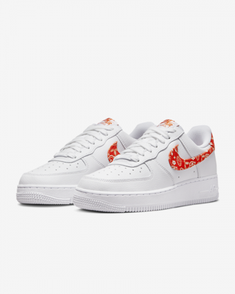 Nike Air Force 1 '07 DJ9942-102 Ortopedik Bağcıklı Kadın Basketbol Ayakkabısı Beyaz