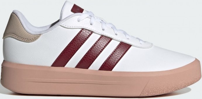Adidas Court Platform IG3112 Bağcıklı Kadın Günlük Ayakkabı Beyaz