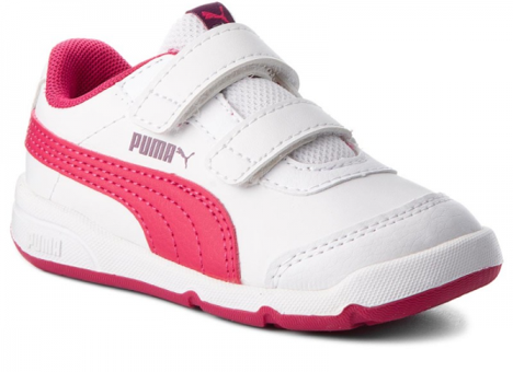 Puma Stepflex 2 SL V 190115-04 Cırtlı Kız Çocuk Günlük Ayakkabı Beyaz