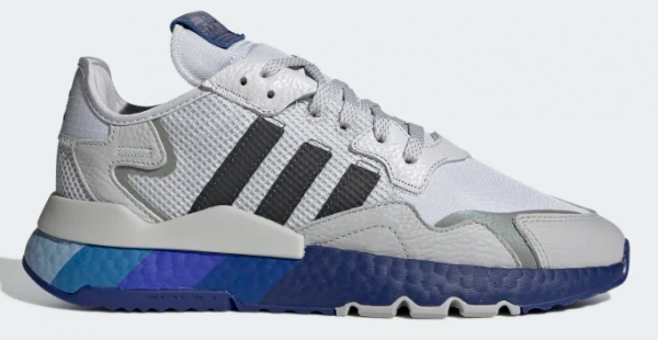 Adidas Nite Jogger H01716 Ortopedik Bağcıklı Erkek Günlük Ayakkabı Gri
