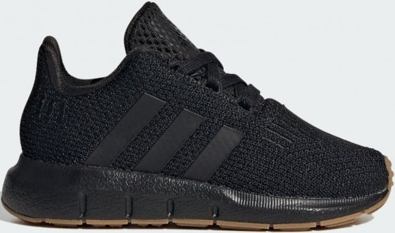 Adidas Swift Run 1.0 IF2958 Ortopedik Bağcıklı Erkek Çocuk Günlük Ayakkabı Siyah