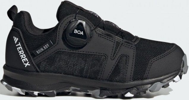 Adidas Terrex Agravic Boa RAIN.RDY HQ3496 Ortopedik Su Geçirmez Akıllı Bağcıklı Traxion Erkek Çocuk Koşu Ayakkabısı Siyah