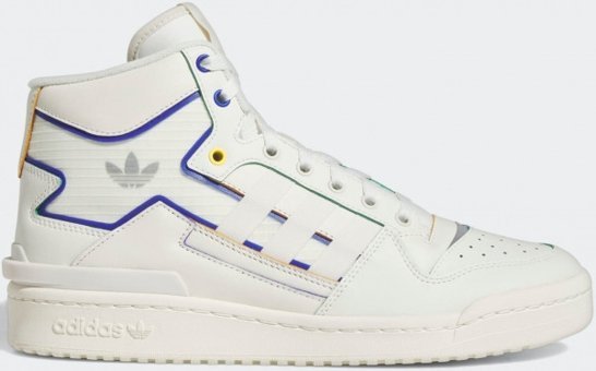 Adidas Forum Exhibit Mid HQ7099 Bilekli Bağcıklı Erkek Basketbol Ayakkabısı Beyaz