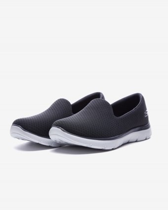Skechers Summits 896123TK-CHAR Ortopedik Bağcıksız Kadın Yürüyüş Ayakkabısı Antrasit