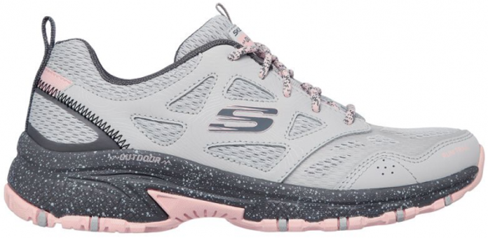 Skechers Hillcrest Pure Escapade 149821-GYPK Ortopedik Bağcıklı Kadın Günlük Ayakkabı Gri