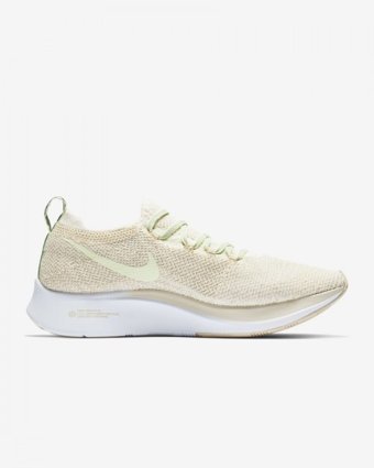Nike Zoom FLY Flyknit AR4562-200 Ortopedik Bağcıklı Kadın Koşu Ayakkabısı Krem