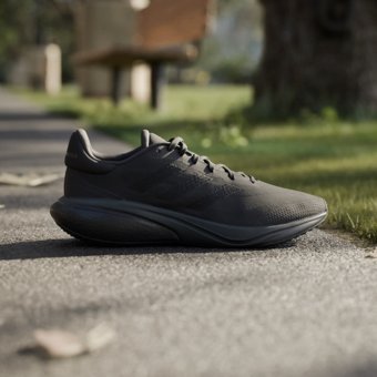 Adidas Supernova 3 IE4364 Ortopedik Bağcıklı Erkek Koşu Ayakkabısı Siyah