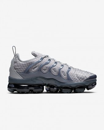 Nike Air VaporMax Plus 924453-019 Ortopedik Bağcıklı Erkek Günlük Ayakkabı Gri