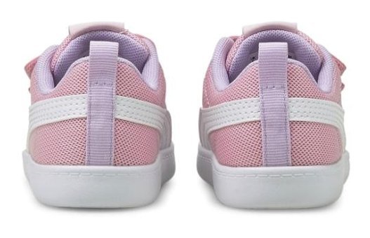 Puma Courtflex V2 Mesh 371759-08 Ortopedik Cırtlı Kız Çocuk Günlük Ayakkabı Pembe