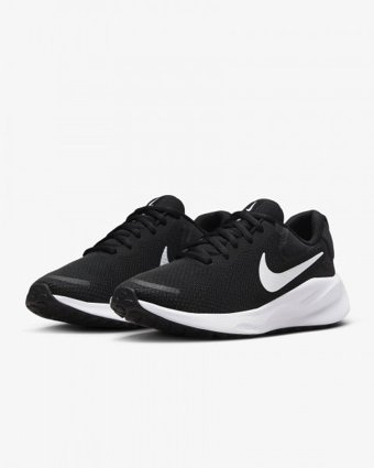 Nike Revolution 7 FB2208-003 Bağcıklı Kadın Koşu Ayakkabısı Siyah