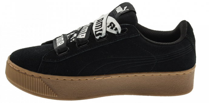Puma Vikky Platform Ribbon Bold 365314-01 Bağcıklı Kadın Günlük Ayakkabı Siyah