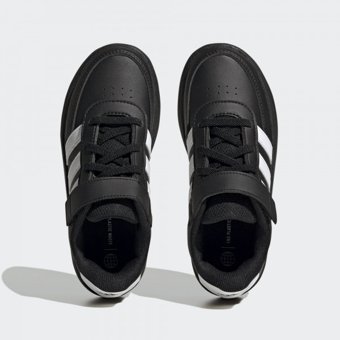 Adidas Breaknet Lifestyle Court HP8968 Bağcıklı-Cırtlı Erkek Çocuk Günlük Ayakkabı Siyah