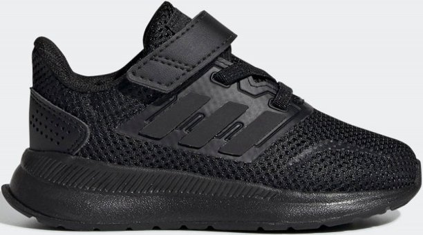 Adidas Run Falcon EG2225 Bağcıklı-Cırtlı Erkek Çocuk Koşu Ayakkabısı Siyah