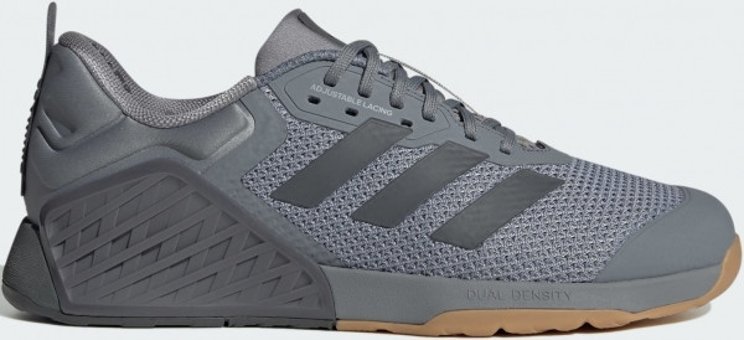 Adidas Dropset 3 ID8627 Ortopedik Bağcıklı Adiwear Unisex Antrenman Ayakkabısı Gri