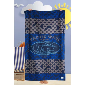 Hamur Wave Denim Plaj Havlusu Çok Renkli