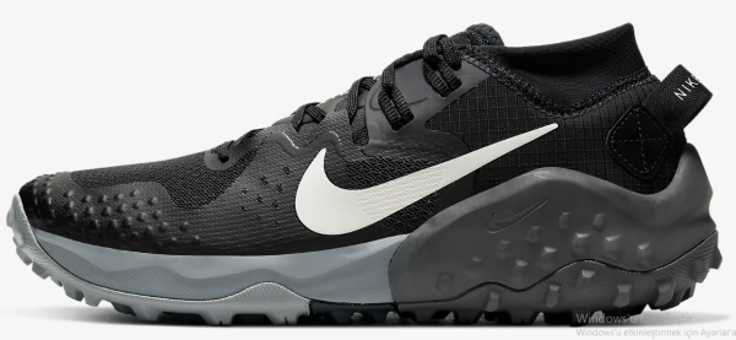 Nike Wildhorse 6 BV7099-001 Ortopedik Bağcıklı Kadın Koşu Ayakkabısı Siyah