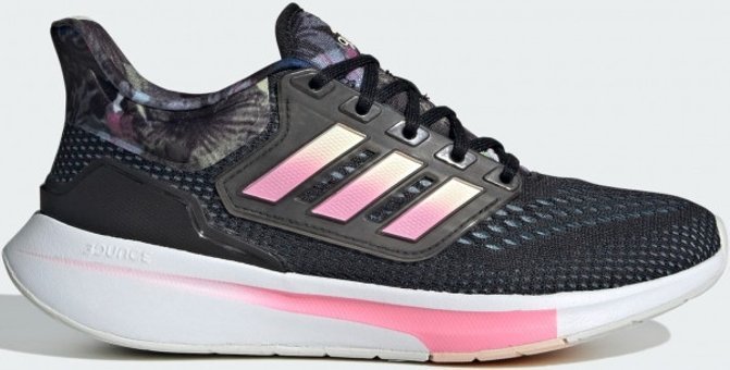 Adidas EQ21 GX7320 Ortopedik Bağcıklı Kadın Koşu Ayakkabısı Siyah