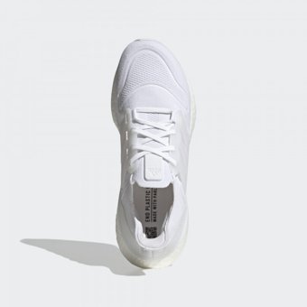 Adidas Ultraboost 22 GX5459 Ortopedik Bağcıklı Erkek Koşu Ayakkabısı Beyaz