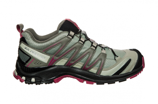 Salomon Xa Pro 3D Gtx W L39333100 Ortopedik Su Geçirmez Kilitli Bağcıklı Kadın Koşu Ayakkabısı Gri
